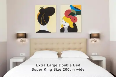 Letto o letti in una camera di B&B Starbien