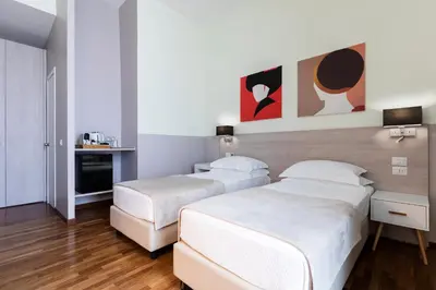 Letto o letti in una camera di B&B Starbien