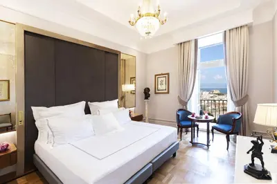 Letto o letti in una camera di Grand Hotel Parker's