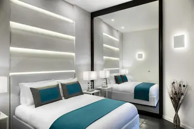 Letto o letti in una camera di Carten