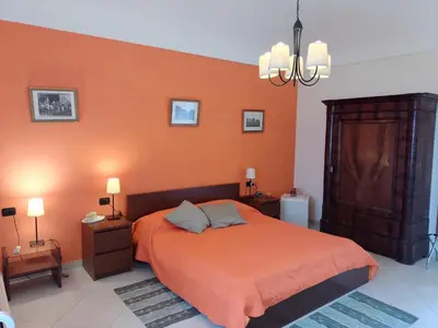 Letto o letti in una camera di b&b Cupole e Campanili