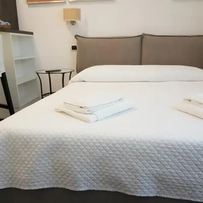 Letto o letti in una camera di Luca Giordano 142 B&B