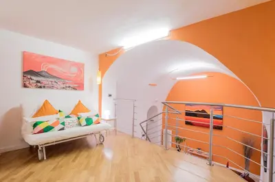 Letto o letti in una camera di Casa Le Volte