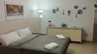 Letto o letti in una camera di Maurizio e Alessia House