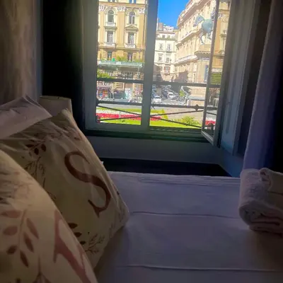 Letto o letti in una camera di Bovio Square XIV