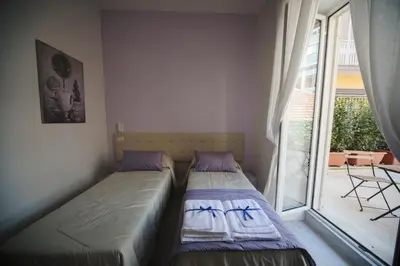 Letto o letti in una camera di Prisca B&B