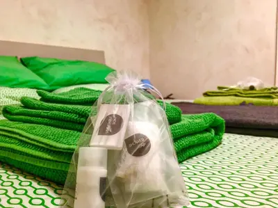 Letto o letti in una camera di Casa 