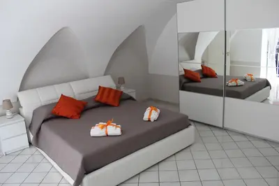 Letto o letti in una camera di Mergellina Suite
