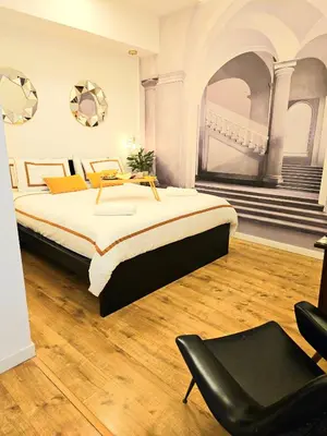 Letto o letti in una camera di Daily Napoli - Lungomare