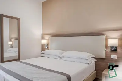 Letto o letti in una camera di Residenza Scarlatti Napoli