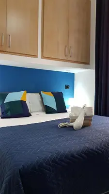 Letto o letti in una camera di Luma House