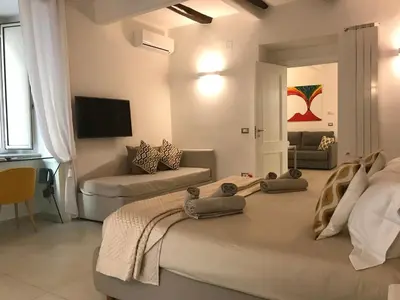 TV o dispositivi per l'intrattenimento presso Napoli Plebiscito Apartment