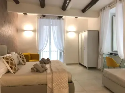 Area soggiorno di Napoli Plebiscito Apartment