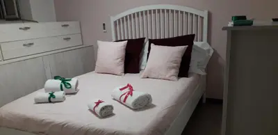Letto o letti in una camera di Appartamento Beverello