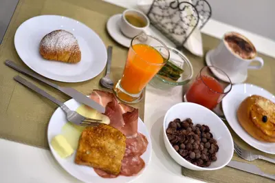 Cibo presso il bed & breakfast o nelle vicinanze