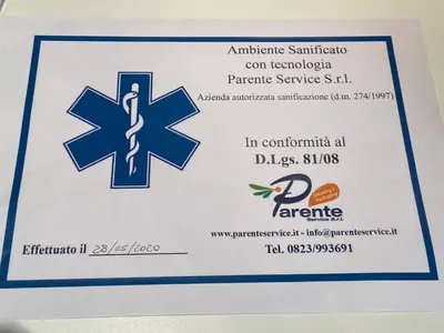 Certificato, attestato, insegna o altro documento esposto da domusvelata