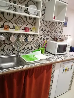 Cucina o angolo cottura di Il Rifugio di Pulcinella