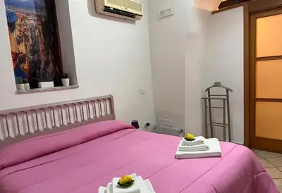 Letto o letti in una camera di Mini-Flat TOLEDO