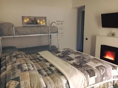 Letto o letti in una camera di B&B Plebiscito central suite