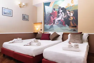 Letto o letti in una camera di Hotel Suite Ares