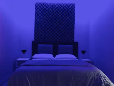 Letto o letti in una camera di B&B Fiumara