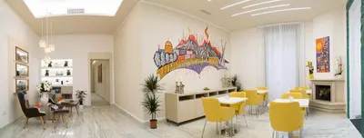 Area soggiorno di The Five Rooms Napoli