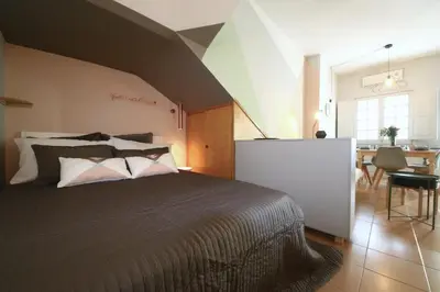 Letto o letti in una camera di Casa Maulù a Napoli centro