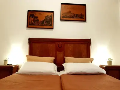 Letto o letti in una camera di B&B Platamon