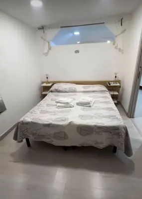 Letto o letti in una camera di Casa al Museo