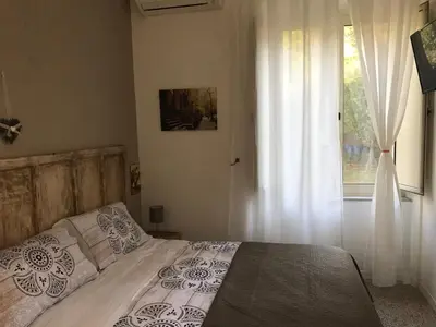 Letto o letti in una camera di Il Giardino Di Vico Neve