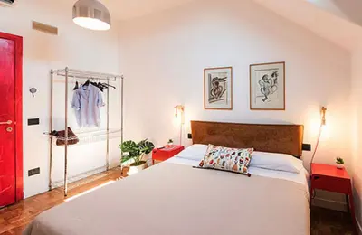 Letto o letti in una camera di Mansarda Bellini 84