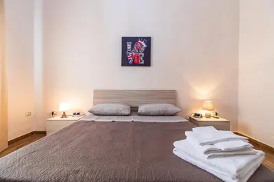 Letto o letti in una camera di Casa di Annarella
