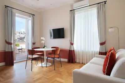 TV o dispositivi per l'intrattenimento presso Caracciolo 13 Rooftop & Suites