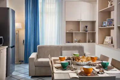 Cucina o angolo cottura di Residenza Santa Lucia a Mare