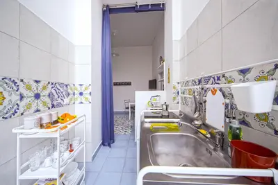 Cucina o angolo cottura di GOCCE VILLAS - Il Limoncello Historical center of Naples