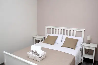 Letto o letti in una camera di B&B Materdei 14