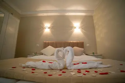 Letto o letti in una camera di B&B Dell'Arco