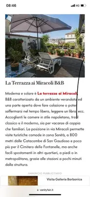 Planimetria di La Terrazza ai Miracoli