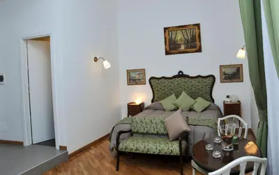 Area soggiorno di Di Palma Suite