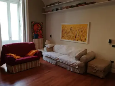 Area soggiorno di Casa Mergellina