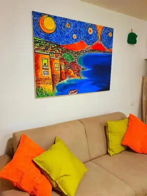 Area soggiorno di Maison Zazà Naples