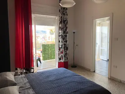 Letto o letti in una camera di Ottieri Apartment Napoli Room&Kitchen with Panoramic View
