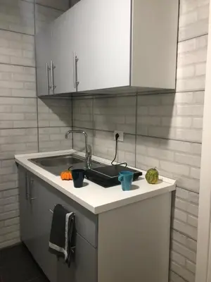Cucina o angolo cottura di Ottieri Apartment Napoli Room&Kitchen with Panoramic View