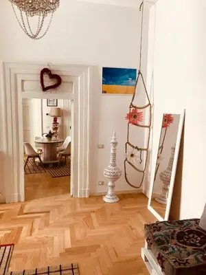 Area soggiorno di Museum Luxury Suites