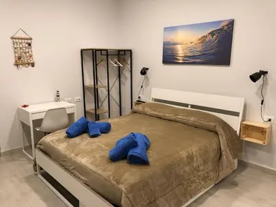 Letto o letti in una camera di B&B Priezza