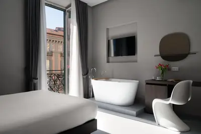 Letto o letti in una camera di The Grey