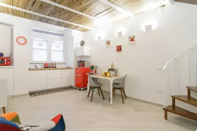 Cucina o angolo cottura di Corno Napoletano free parking for small cars only