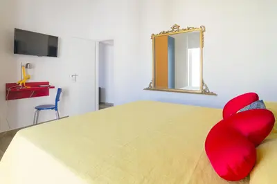Letto o letti in una camera di San Gennaro modern flat