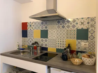 Cucina o angolo cottura di Alice in Wonderland