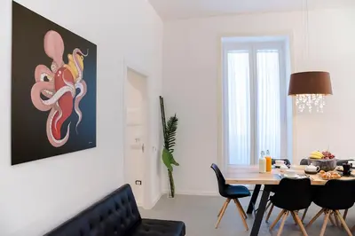 Area soggiorno di A Misura Duomo Rooms & Apartment - LS Accommodations